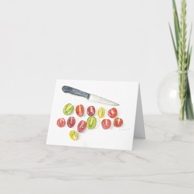 Carte de voeux pliée avec illustration originale (Devant)