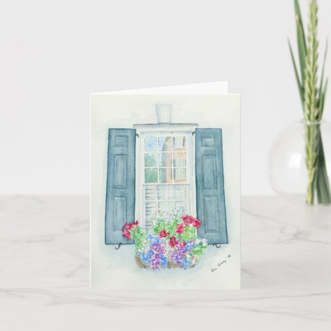 Carte de voeux pliée avec illustration originale (Devant)
