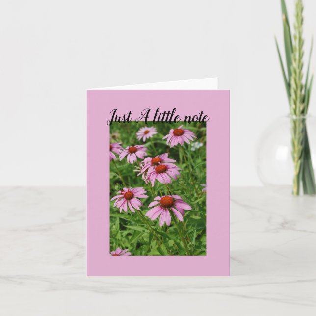 Carte de vœux pliée avec une simple note (Devant)
