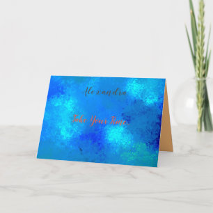 Carte de voeux pliée avec votre photo et votre tex