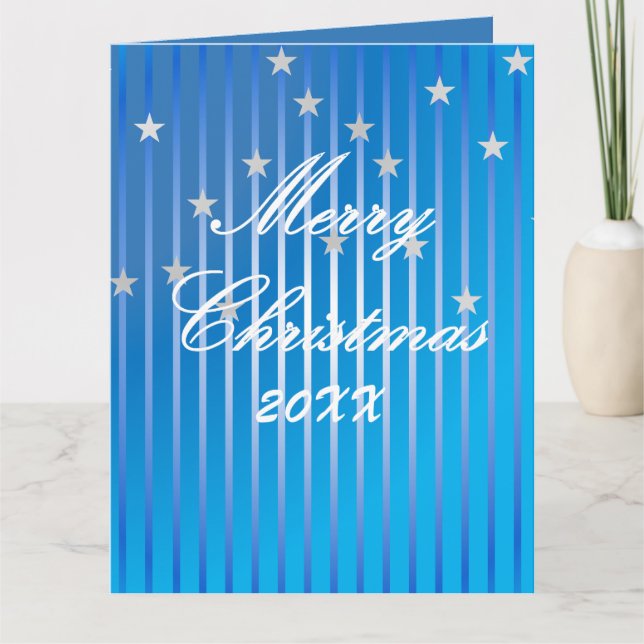 Carte de vœux pliée Be Merry et Shine Bright (Devant)