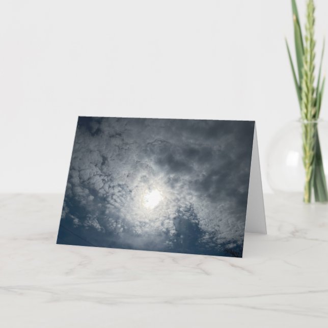 Carte de vœux pliée Beau Ciel (Devant)