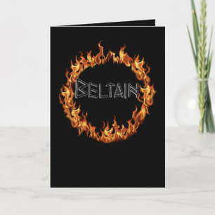 Carte de vœux pliée Beltain Ring of Fire
