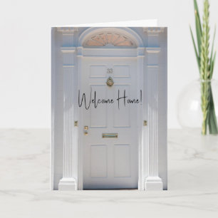 Carte de vœux pliée Bienvenue à la maison