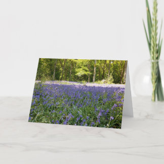 Carte de voeux pliée Bluebell Wood