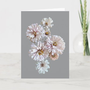 Carte de vœux pliée Blush Zinnia