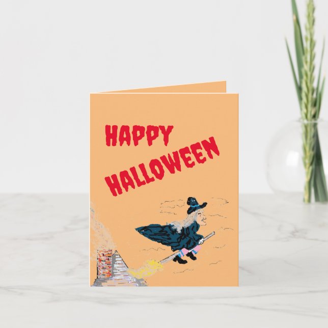 Carte de voeux pliée : Bonne Halloween (Devant)