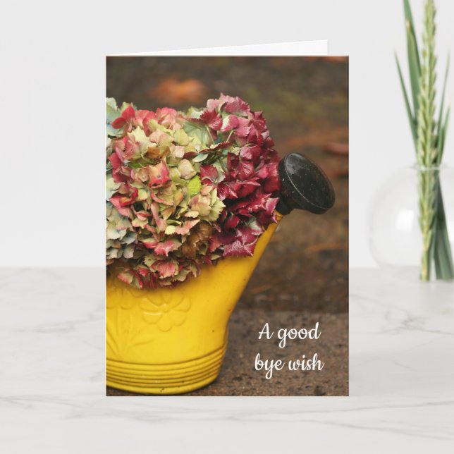 Carte de voeux pliée Bouquet d'automne (Devant)