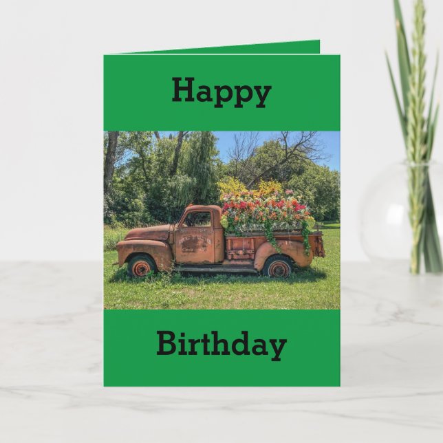 Carte de voeux pliée - Carte d'anniversaire (Devant)