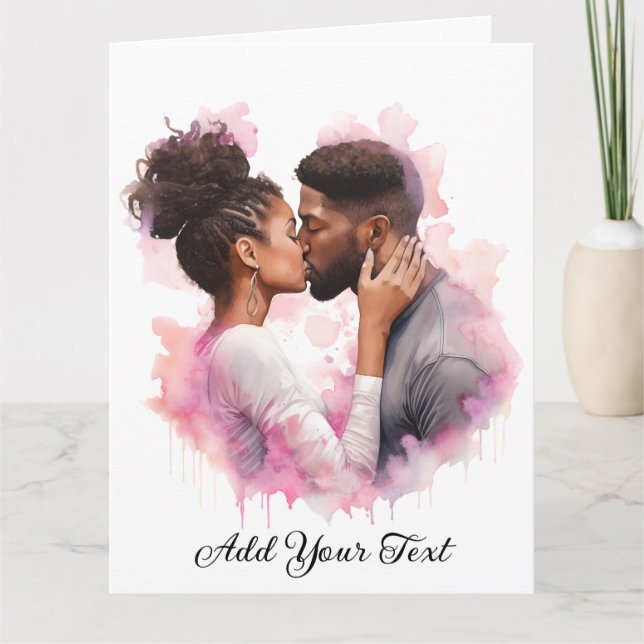 Carte de vœux pliée d'amour (Devant)