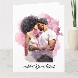 Carte de vœux pliée d'amour