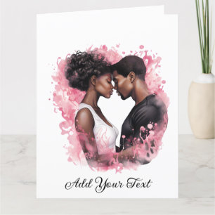 Carte de vœux pliée d'amour