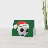 Carte de voeux pliée de balle de football