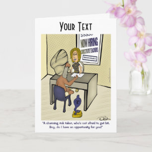 Carte de voeux pliée de charme