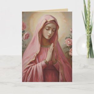 Carte de voeux pliée de Marie