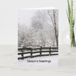 Carte de voeux pliée de Noël