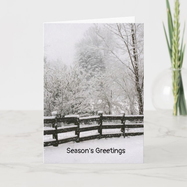 Carte de voeux pliée de Noël (Devant)