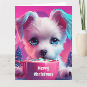 Carte de vœux pliée de Noël