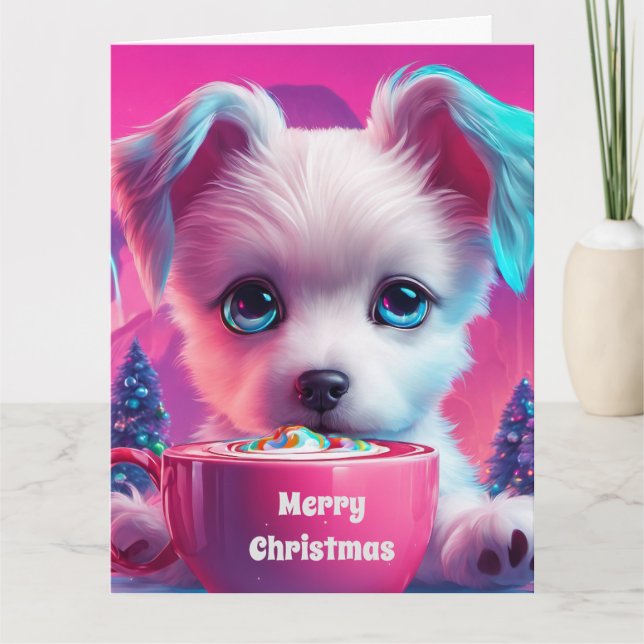 Carte de vœux pliée de Noël (Devant)