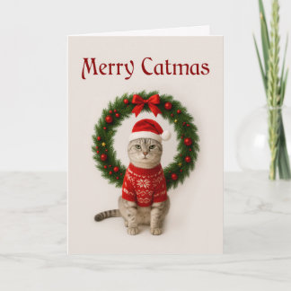 Carte de vœux pliée de Noël