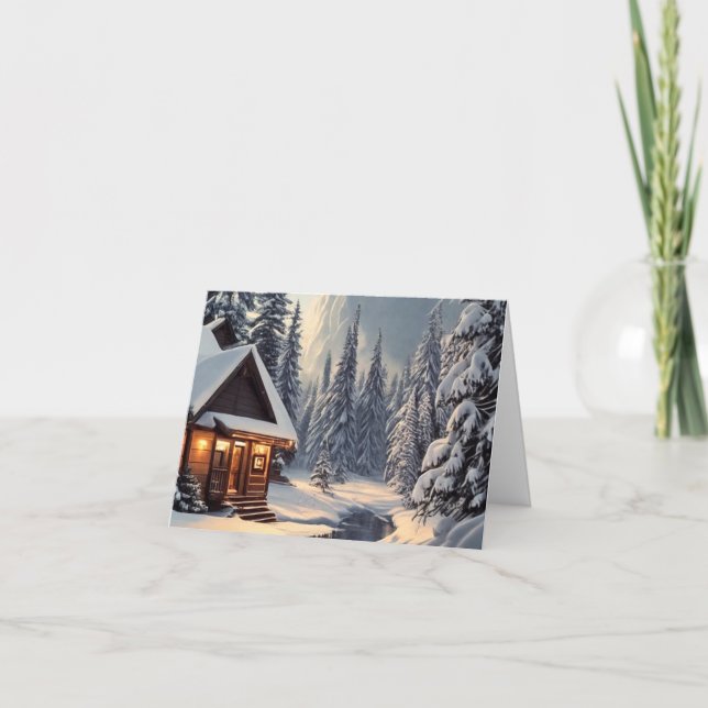 Carte de vœux pliée de Noël (Devant)