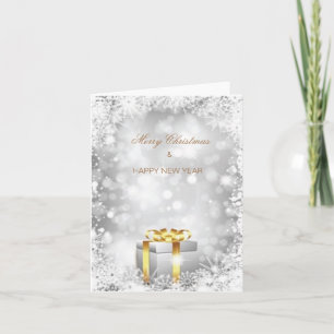 Carte de vœux pliée de Noël