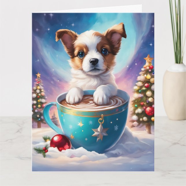 Carte de vœux pliée de Noël (Devant)