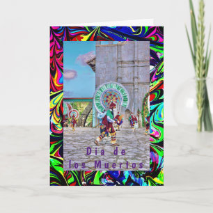 Carte de voeux pliée Dia de los Muertos, 5" x 7"