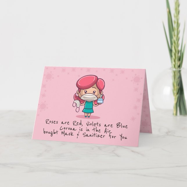 Carte de vœux pliée drôle pour la Saint-Valentin C (Devant)