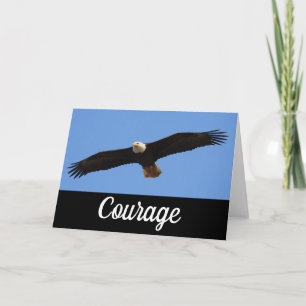 Carte de vœux pliée Eagle Flying
