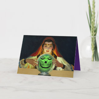 Carte de voeux pliée Fortune Teller