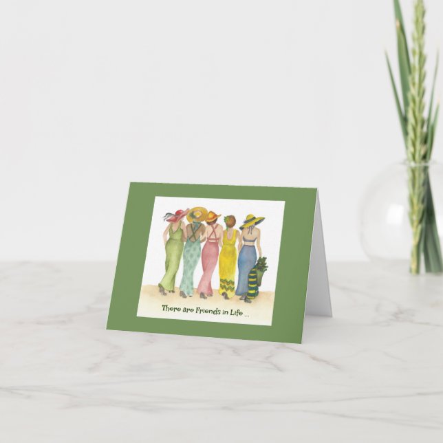 Carte de voeux pliée Friends for Life (Devant)