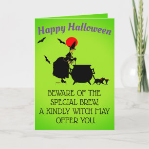 Carte de vœux pliée Halloween