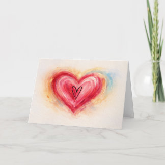 Carte de vœux pliée Heart Song