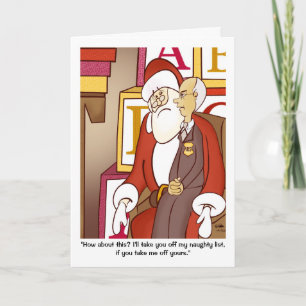 Carte de voeux pliée IRS Naughty List