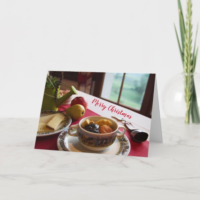 Carte de vœux pliée Joyeux Noël (Devant)