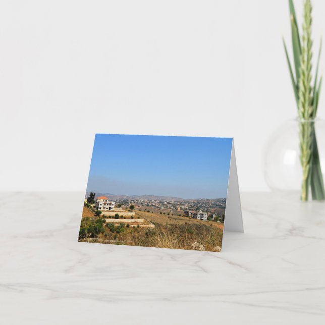 Carte de voeux pliée - Liban (Devant)
