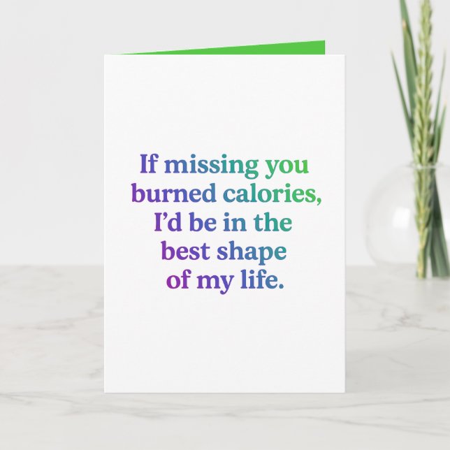 Carte de vœux pliée Love Burn (Devant)