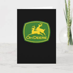 Carte de vœux pliée Oh Deer Minimal Modern Design
