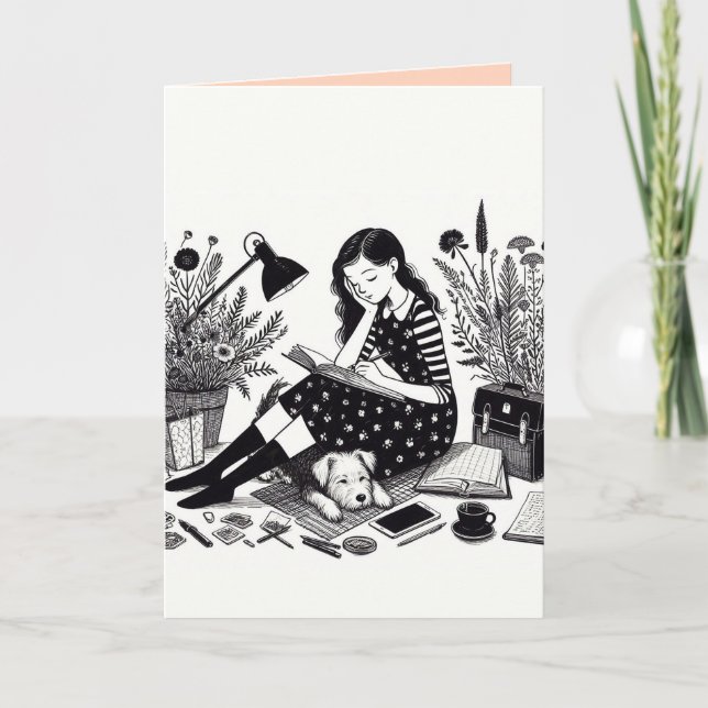Carte de vœux pliée par l'étudiant (Devant)