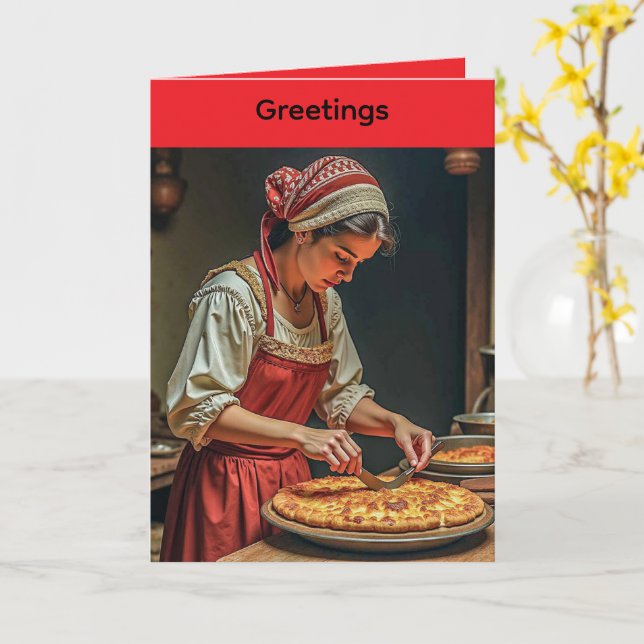 Carte de vœux pliée pour la fête des mères (Fleur jaune)