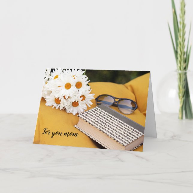 Carte de voeux pliée pour la fête des mères (Devant)