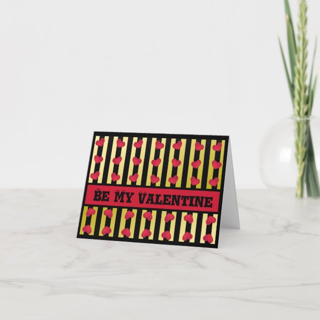 Carte de vœux pliée pour la Saint-Valentin (Devant)