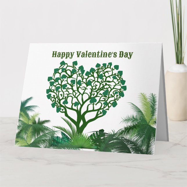Carte de voeux pliée pour la Saint Valentin (Devant)