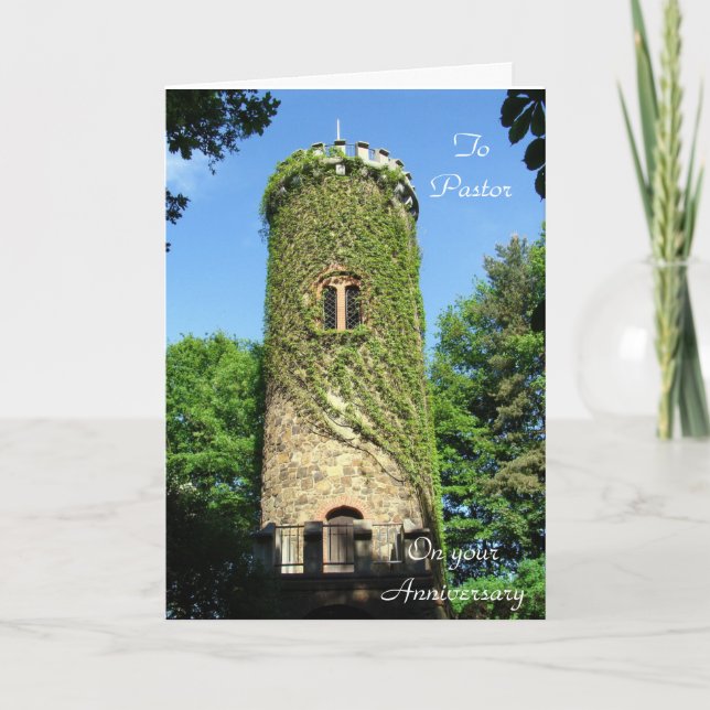 Carte de voeux pliée pour l'anniversaire du pasteu (Devant)