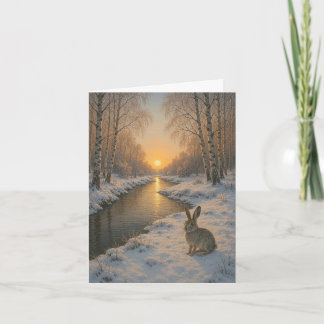 Carte de vœux pliée pour le Nouvel An