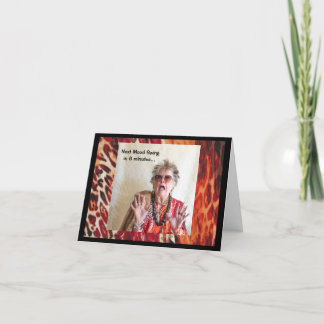 Carte de voeux pliée pour les changements d'humeur