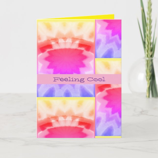 Carte de vœux pliée pour un anniversaire cool (Devant)