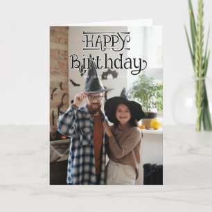 Carte de vœux pliée pour un joyeux anniversaire av
