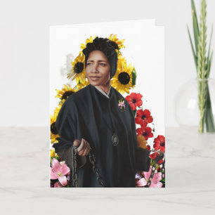 Carte de voeux pliée Saint Josephine Bakhita